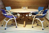 Castor Chair & Round Ash Meeting Table