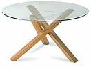 Round Glass Dining Table by David Colwell